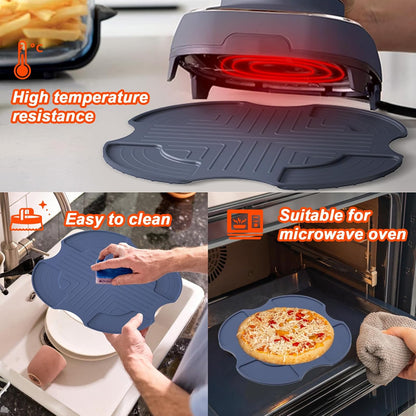 Palksky Silicone Air Fryer Trivets - Heat-Resistant Hot Pads for Ninja Crispi | Portable Green Kitchen Aid