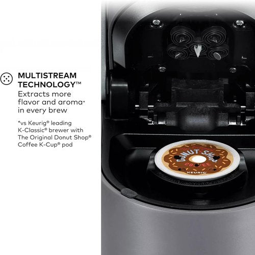Keurig K-Supreme Coffee Maker - MultiStream Technology, 4 Brew Sizes, 66oz Reservoir, Gray (Renewed)