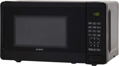 Avanti Microwave Oven - 700-Watt Compact Design with 6 Pre-Cooking Settings | 0.7 Cu.Ft., Black