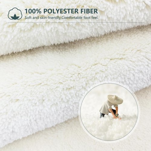 APROPHIC Cherry Cute Bath Mats for Bathroom Decor, Coquette Bow Non-Slip Absorbent Bathroom Rugs, Fruit Fluffy Shower Rug for Bathtub Sink, Washable, 20x30 in, Pink