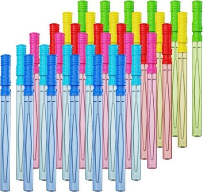 EagleStone Giant Bubble Wands - 24 PCS 14.6" Long Bubble Sticks in 6 Colors | Perfect Outdoor Summer Toys for Kids