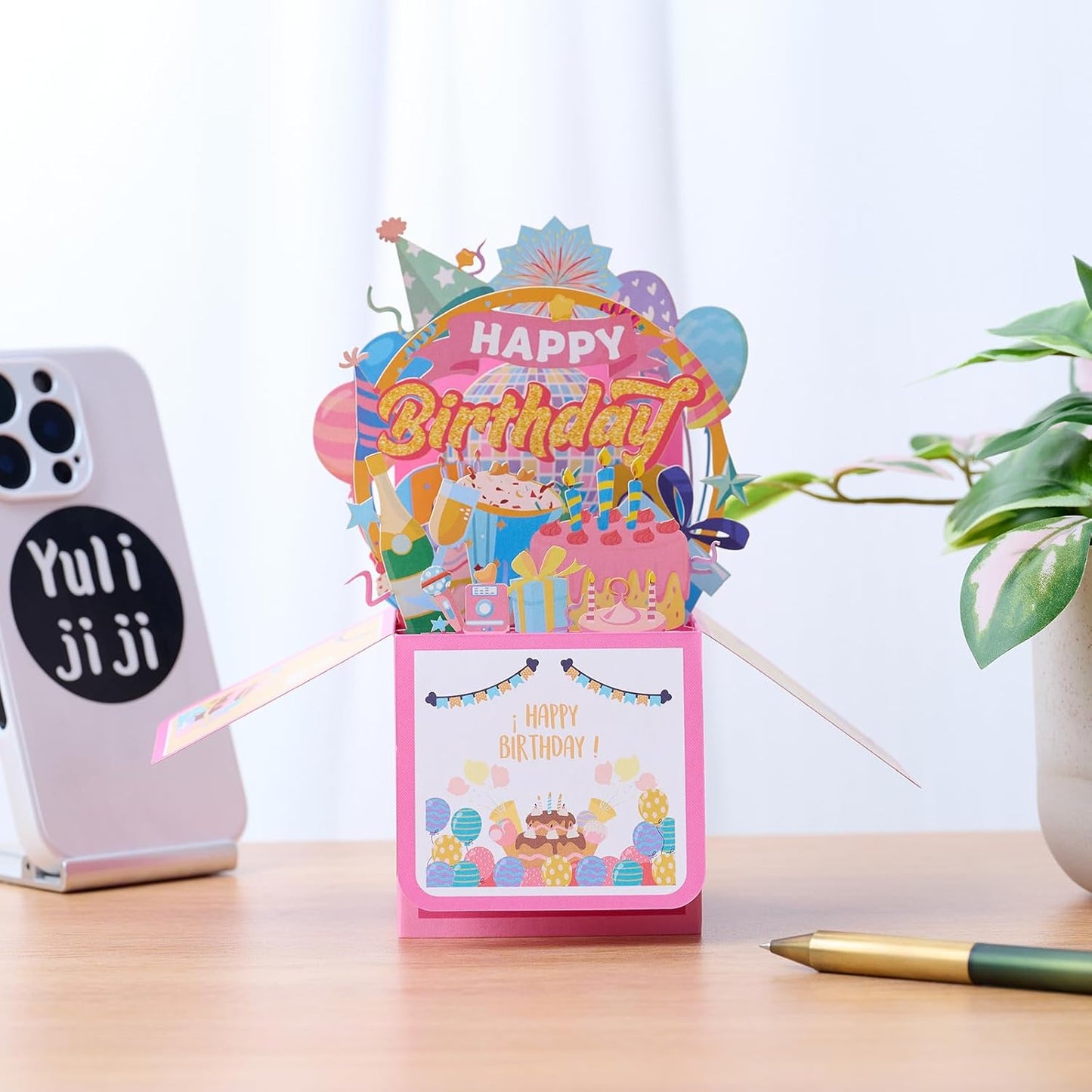 3D Pop Up Birthday Card - Unique Cake Design Gift Box for Adults & Kids | Handmade 6.5 x 7.5 Inches