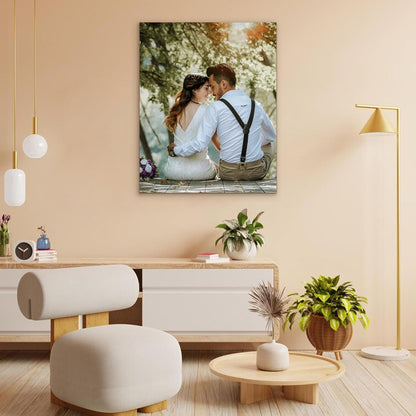 WEGA Custom Canvas Prints - Personalized Framed 8x10 Photo Wall Art Gifts for Family, Pets & Weddings