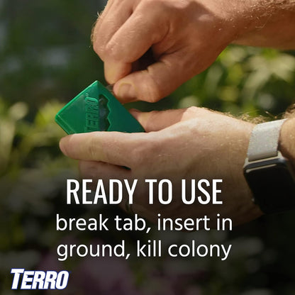 TERRO Outdoor Ant Killer Bait Stakes - Effective Liquid Formula for Fast Pest Control