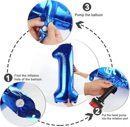 40 Inch Dark Blue Number Balloon by [Brand Name] - Perfect 18th Birthday & Wedding Celebration Decoration