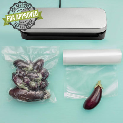 Potane Vacuum Sealer Bags - 6 Pack Heavy-Duty, Smell-Proof & Puncture-Resistant | 11"x20' & 8"x20' Sizes