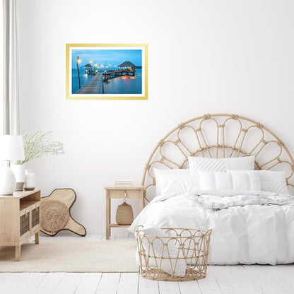 JCJMY 12x18 Picture Frame - Elegant Gold Wall Display for 11x17 Photos with Mat or 12x18 Without Mat