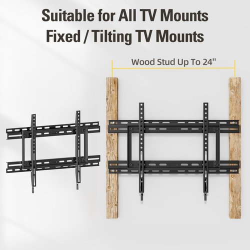 Mounting Dream Universal TV Wall Mount Extension Bracket for Televison Wall Plate, Fitting 16'' - 24'' Wood Studs and Easy Centering in Position, Max Loading Capacity of 154 LBS MD5232