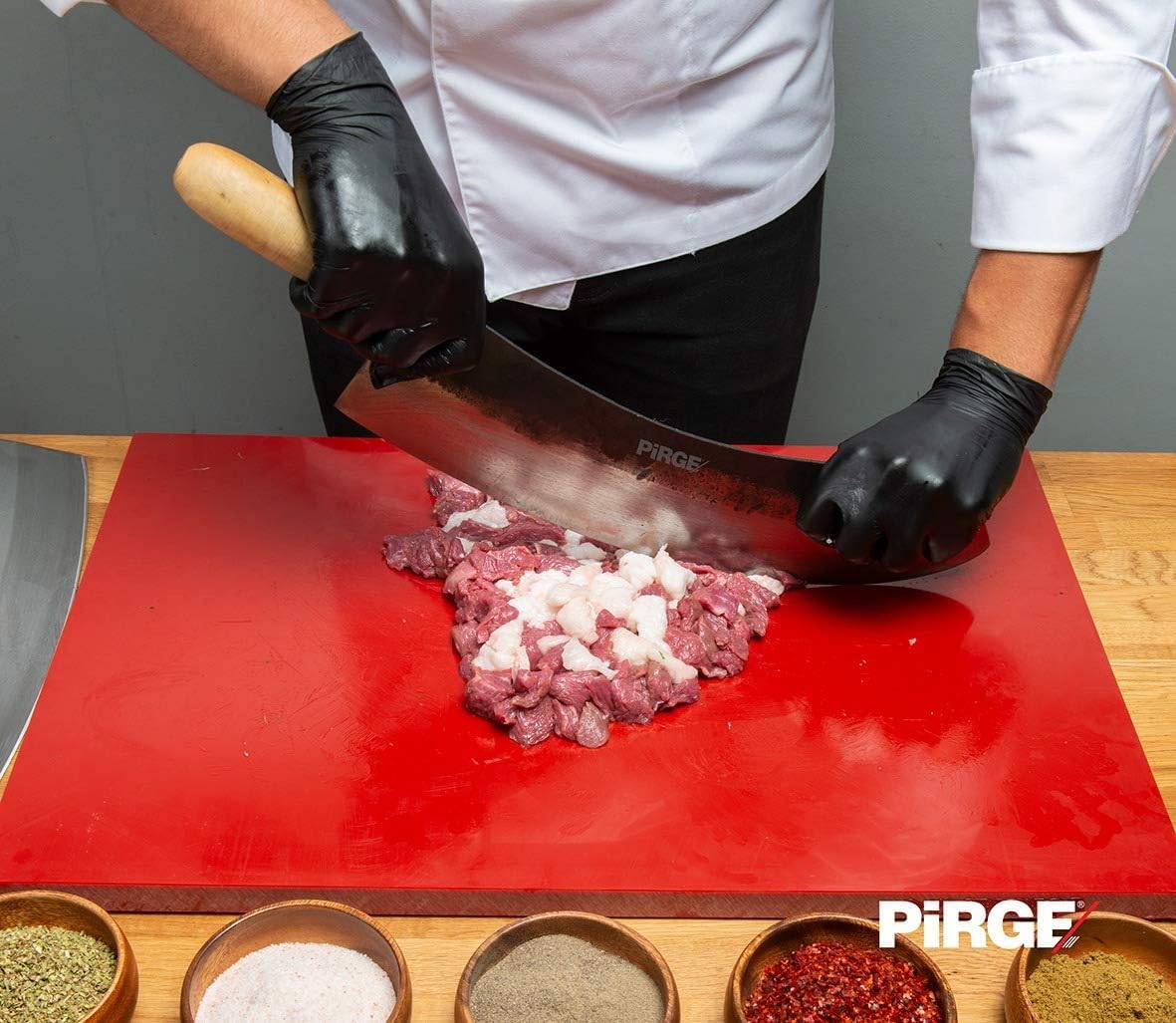 Pirge Carbon Steel 19.7 inch (50 cm) Mincing Chef Knife, Kebap Blade, Turkish Knife