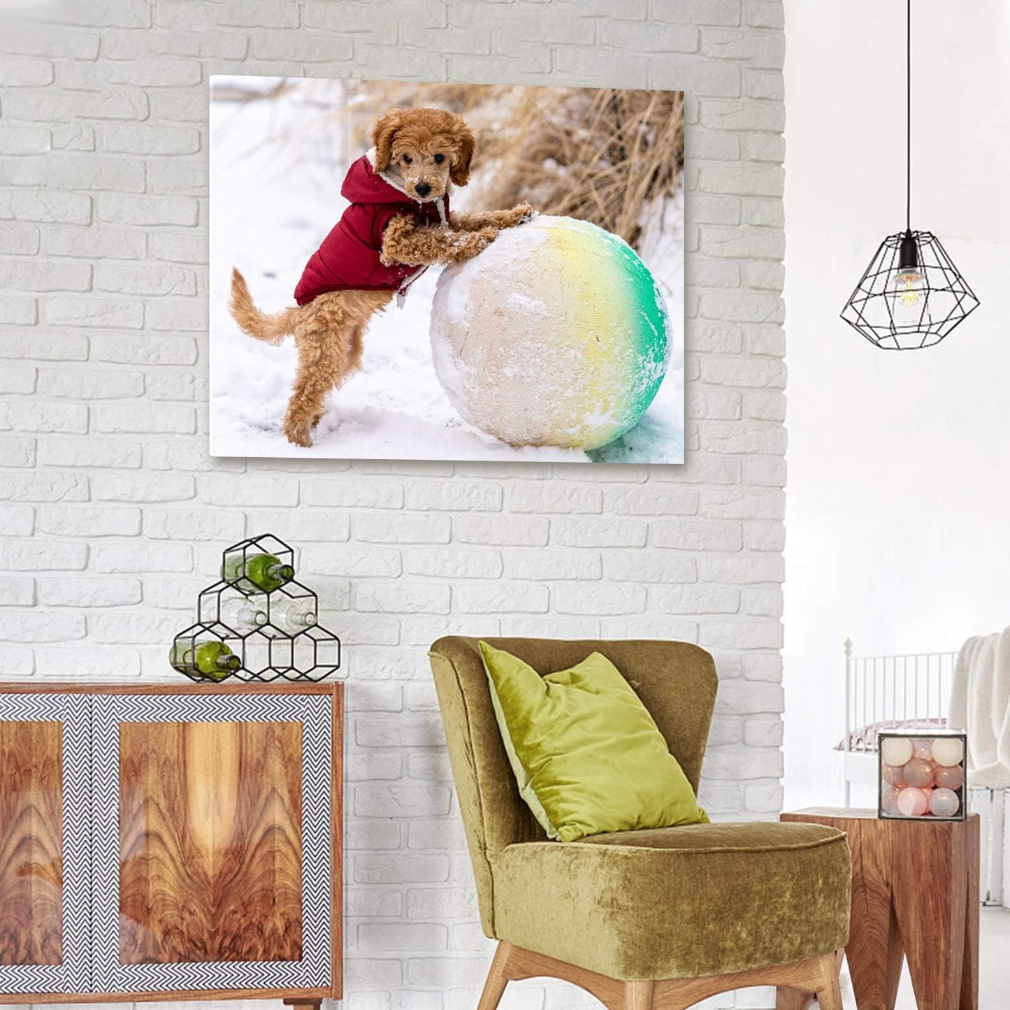 Personalized Canvas Print by [Brand Name] - Custom Photo Wall Art for Bedroom & Living Room | 20" W x 16" H