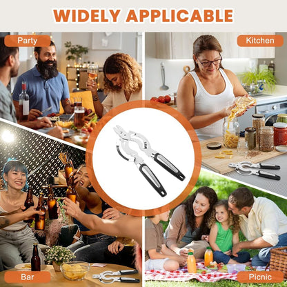 Skiennix Stainless Steel Jar Opener - Adjustable Tool for Weak Hands & Seniors | Kitchen Essential
