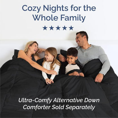 Queen Size 4 Piece Sheet Set - Comfy Breathable & Cooling Bed Sheets Set - Hotel Luxury Bedding for Women, Men, Kids, Teens, Boys & Girls - Deep Pockets, Ultra-Soft, Wrinkle Free - Oeko-Tex - Black