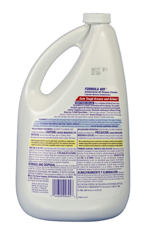 Formula 409 00636 Antibacterial Kitchen All Purpose Cleaner Disinfectant, Regular, 64oz Refill - 2 Pack