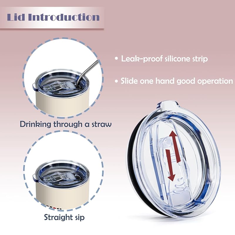 20oz Romantic Couple Stainless Steel Tumbler with Lid - Variation: I'm Keeping You