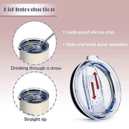 20oz Romantic Couple Stainless Steel Tumbler with Lid - Variation: I'm Keeping You