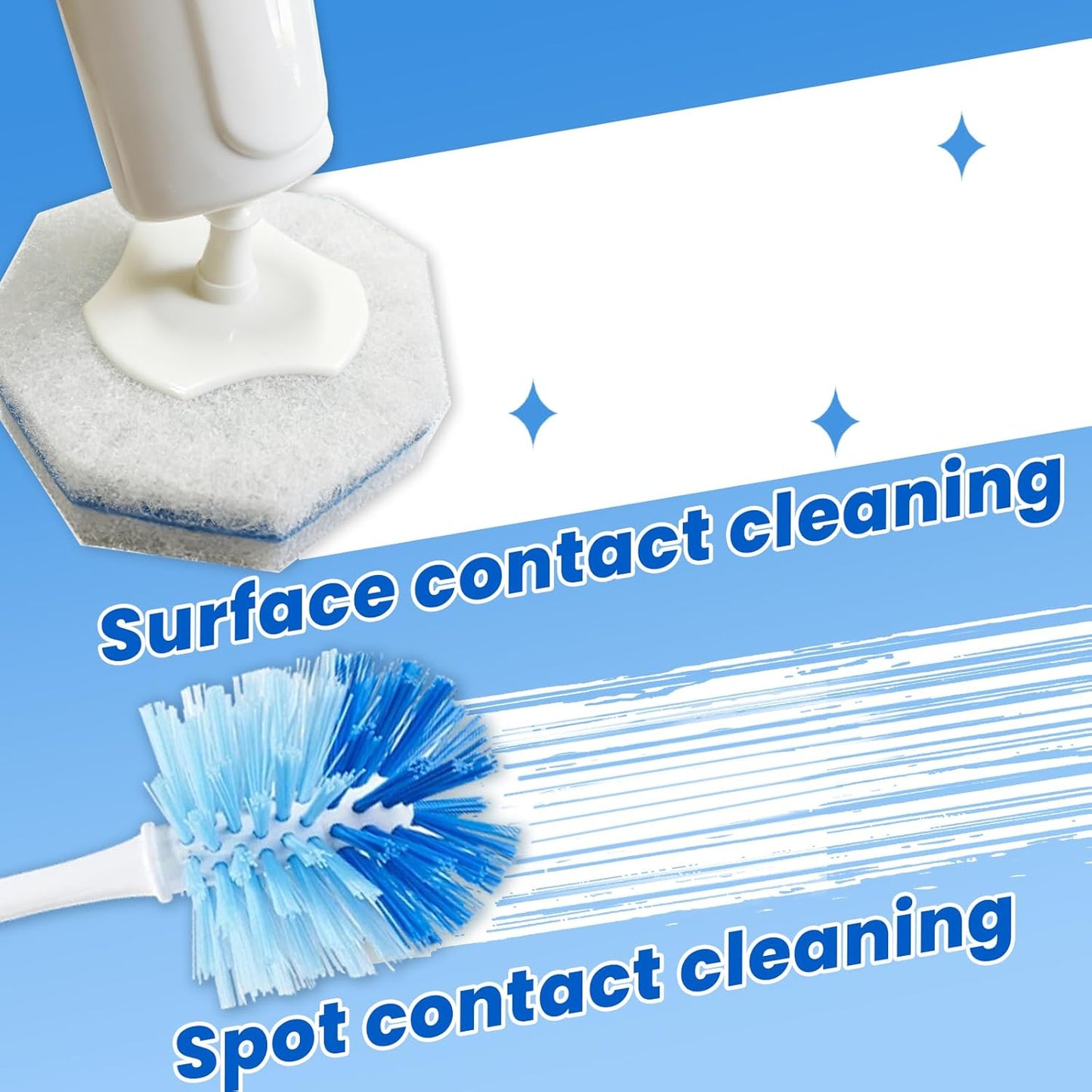 Skiennix Toilet Cleaning System - 40 Disposable Brush Refills & Wall-Mounted Holder Set