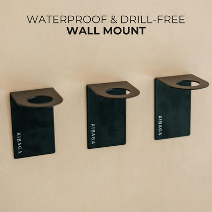 Stylish Shampoo & Conditioner Dispenser Set - Modern Wall-Mount 21oz Soap Bottles with Labels