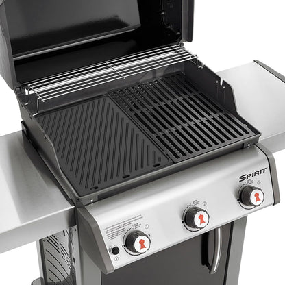 Onlyfire 7638 Reversible Cast Iron Griddle - BBQ Replacement for Weber Spirit I & II 300 Series