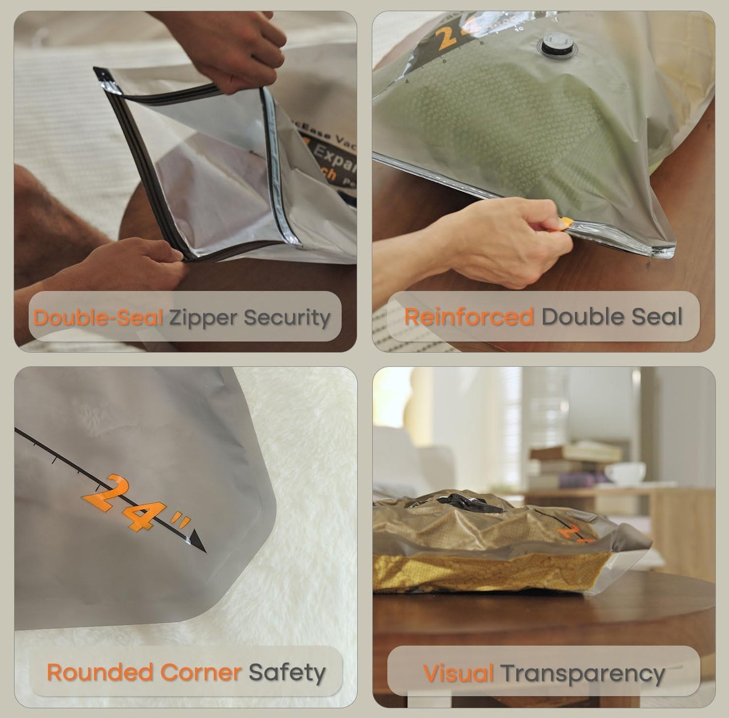 Rechargeable Wireless Pump | Travel Storage Bags Set - 15 Medium Vacuum Bags for Space-Saving Packing