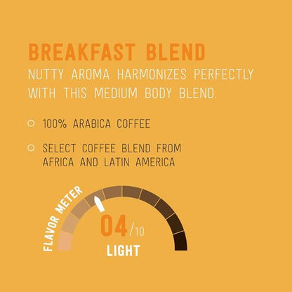 Happy Belly Decaf Light Roast Coffee Pods - Breakfast Blend for Keurig 2.0 | 100 Count