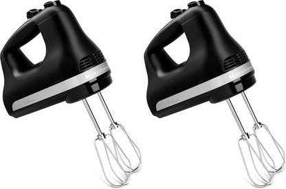 KitchenAid 5 Ultra Power Hand Mixer - Matte Black | Pack of 2 for Effortless Mixing
