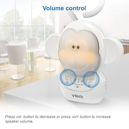 VTech Communications Myla The Monkey Baby Sleep Soother - White Noise Machine with 5 Sounds & Soft-Glow Night Light