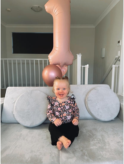 Regine Switzerland 40-Inch Light Brown Number 1 Balloon - Perfect First Birthday Decoration for Kids