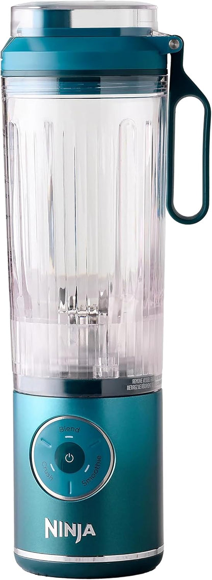 Ninja BC251QTL Blast Max Cordless Blender - Smoothies & Ice Crushing, 22 oz Twist & Go Vessel, Teal - Certified Refurbished