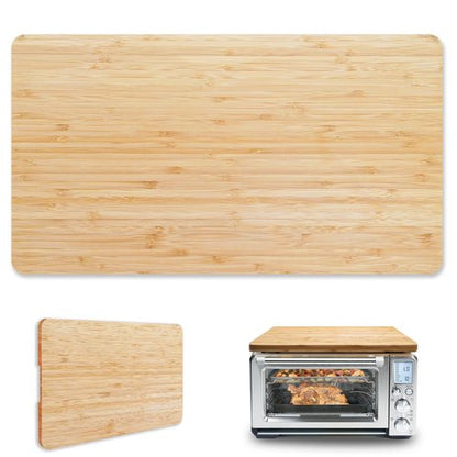 GWBSXM Bamboo Cutting Board for Breville BOV900BSS Smart Oven Air Fryer Pro, Countertop Convection Oven Accessories With Silicone Feet, Heat Resistance, Added Storage