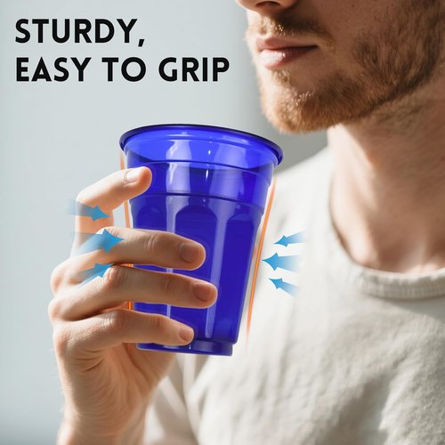 EcoDispose 16 oz Reusable Plastic Party Cups - 48 Count, BPA-Free & Shatter-Resistant for Events