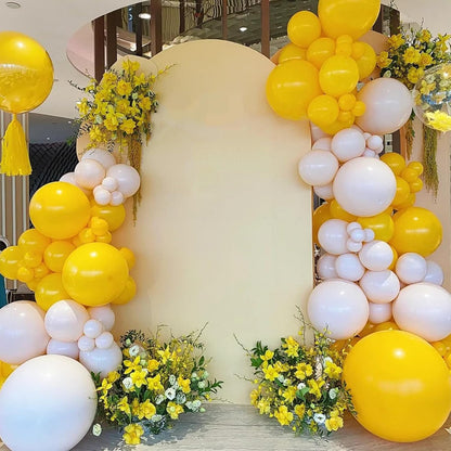 Voircoloria Lemon Yellow Balloons - 12-Inch Mustard Yellow Latex | 66-Pack for Parties & Celebrations