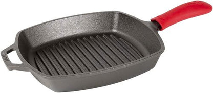 Lodge Silicone Hot Handle Holder - Reusable Heat Protection Up to 500° | Dishwasher Safe for 9" Skillets - Red