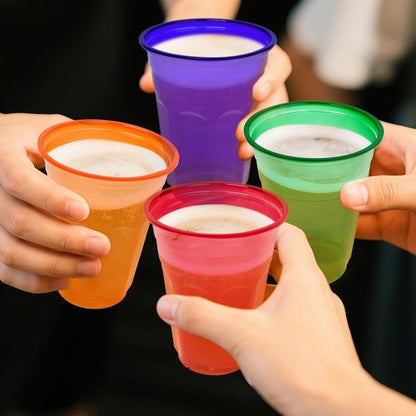 EcoDispose 16 oz Reusable Plastic Party Cups - 48 Count, BPA-Free & Shatter-Resistant for Events