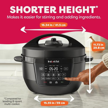 Instant Pot 7.5QT RIO Wide - 7-in-1 Electric Multi-Cooker with WhisperQuiet Steam Release | Versatile Cooking Options