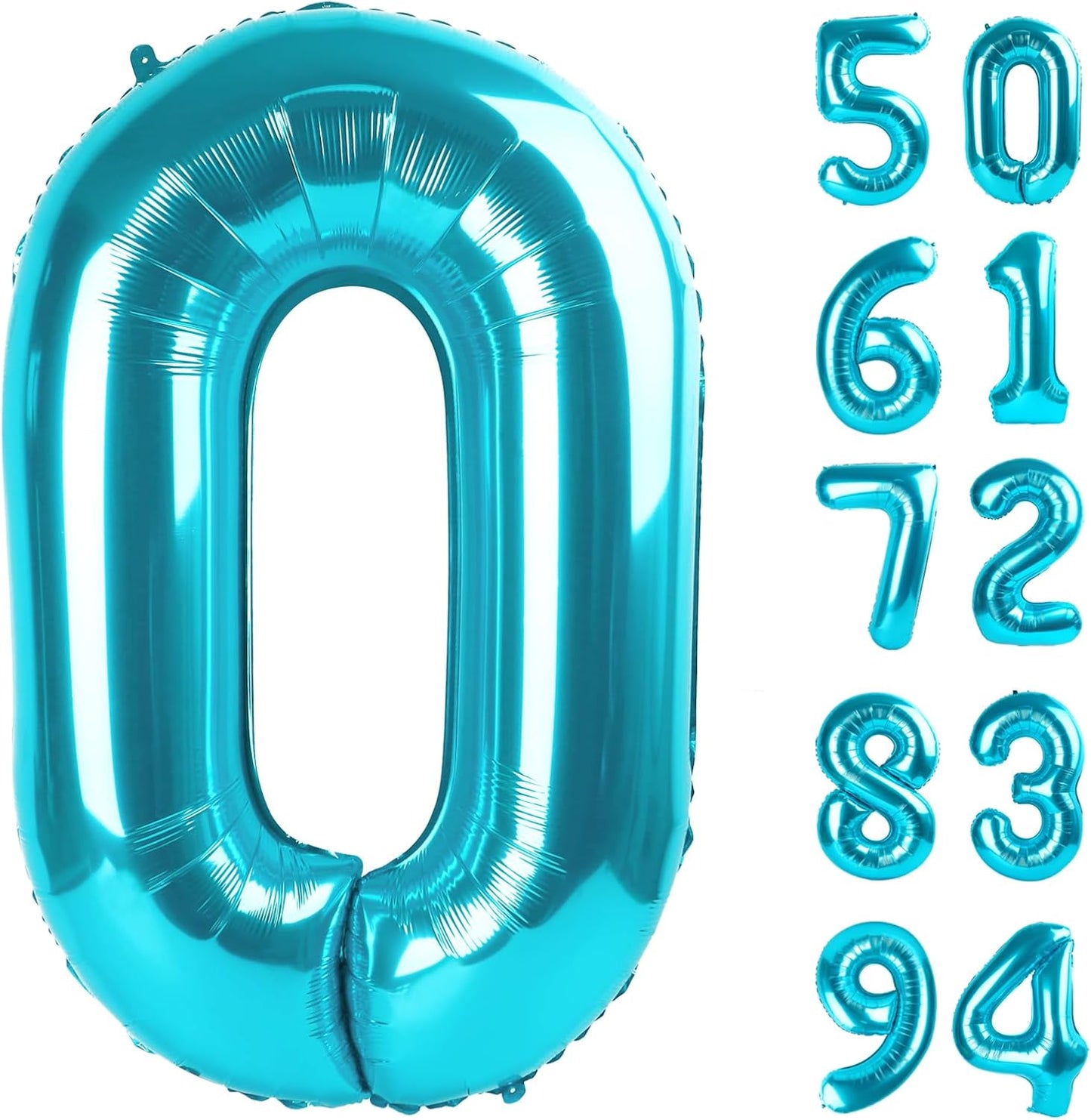 Blue Number Balloon 40 Inch | 0 Balloon for Birthday Celebrations | Perfect Party Decoration