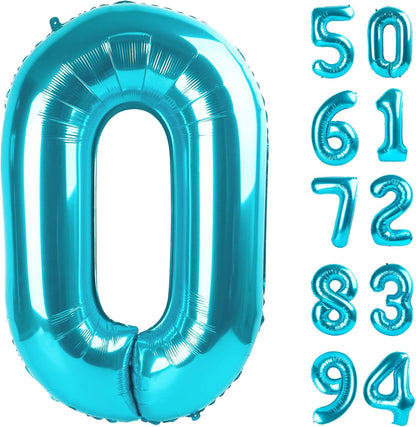 Blue Number Balloon 40 Inch | 0 Balloon for Birthday Celebrations | Perfect Party Decoration