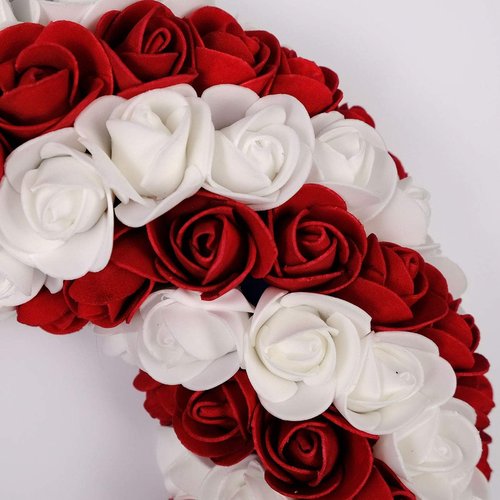 Idyllic Handcrafted Boxwood Wreath - July 4th Patriotic Americana Decoration for Front Door | Blue