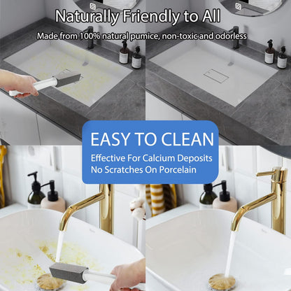 Skiennix Pumice Stone Set - Extra Long Handle for Effective Toilet Cleaning | 2 Pack