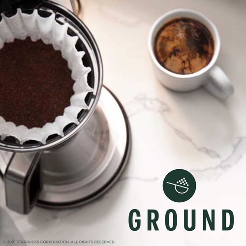 Starbucks Ground Coffee, Dark Roast Hot or Iced Coffee, Italian Roast, Six 12 oz Bags
