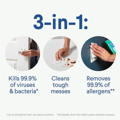 Clorox Disinfecting Wipes - Bleach-Free Fresh Scent | Convenient To-Go Pack, 9 Count, 24 Packs