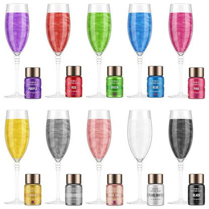 Cherrysea Luster Dust Edible Shimmer Powder - 15g Food Grade Cake Dust for Cocktails & Decorations | Purple