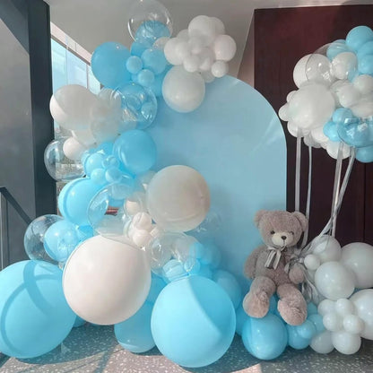 Voircoloria Aqua Blue Latex Balloons - 12 Inch, 66 Pack | Perfect for Weddings, Birthdays & Celebrations