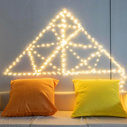 Skiennix 33FT 100LED Warm White Fairy Lights - Battery Operated, Waterproof String Lights for Indoor/Outdoor Use | Perfect for Christmas, Weddings, and Parties