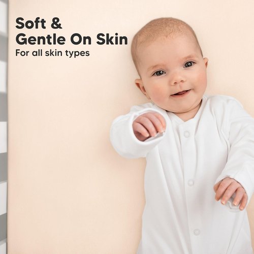 KeaBabies Organic Crib Sheets - 2-Pack Fitted Jersey Cotton for Boys & Girls | Soft, Breathable, Neutral Prints (52x28)