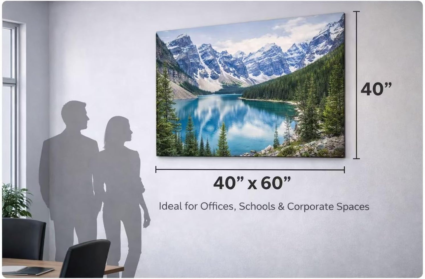 ZXDZSM Custom Canvas Prints - Personalized Photo Wall Art | Unframed 40" x 60" Size