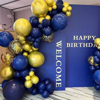 Navy Blue Balloons - 100 Pack of 12-Inch Round Helium Balloons for Graduation & Birthday Decor
