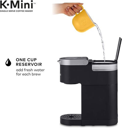 Keurig K-Mini Single-Serve Coffee Maker - Compact Design with Standalone Milk Frother | Black