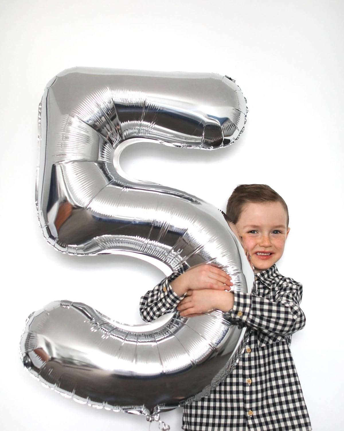 Silver Number 50 Balloon - 40 Inch 50th Birthday Decorations for Kids & Adults | Elegant Silver Party Supplies