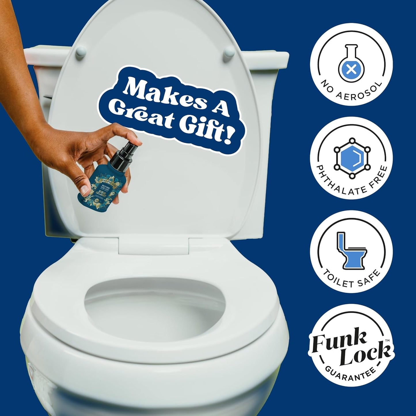 Poo-Pourri Before-You-Go Toilet Spray - Disco Delight, 2 Fl Oz | Frosted Vanilla, Coconut & Mint