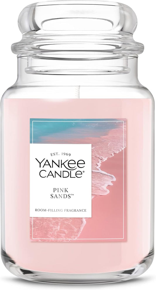 Yankee Candle Pink Sands Scented Candle - 22oz Large Jar with 150 Hour Burn Time | Perfect Gift for Any Occasion